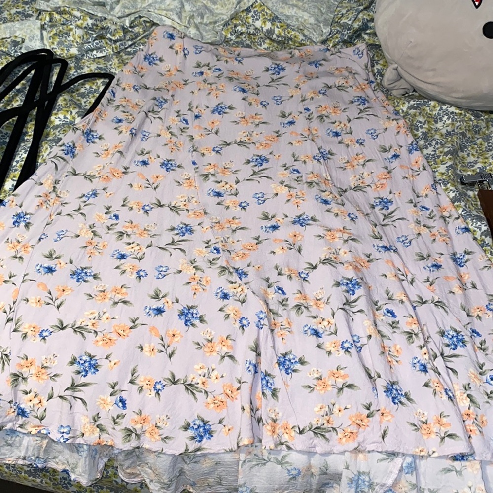 American Eagle floral maxi skirt